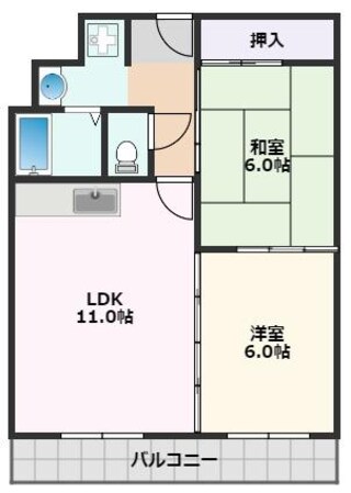 コーポみしまの物件間取画像